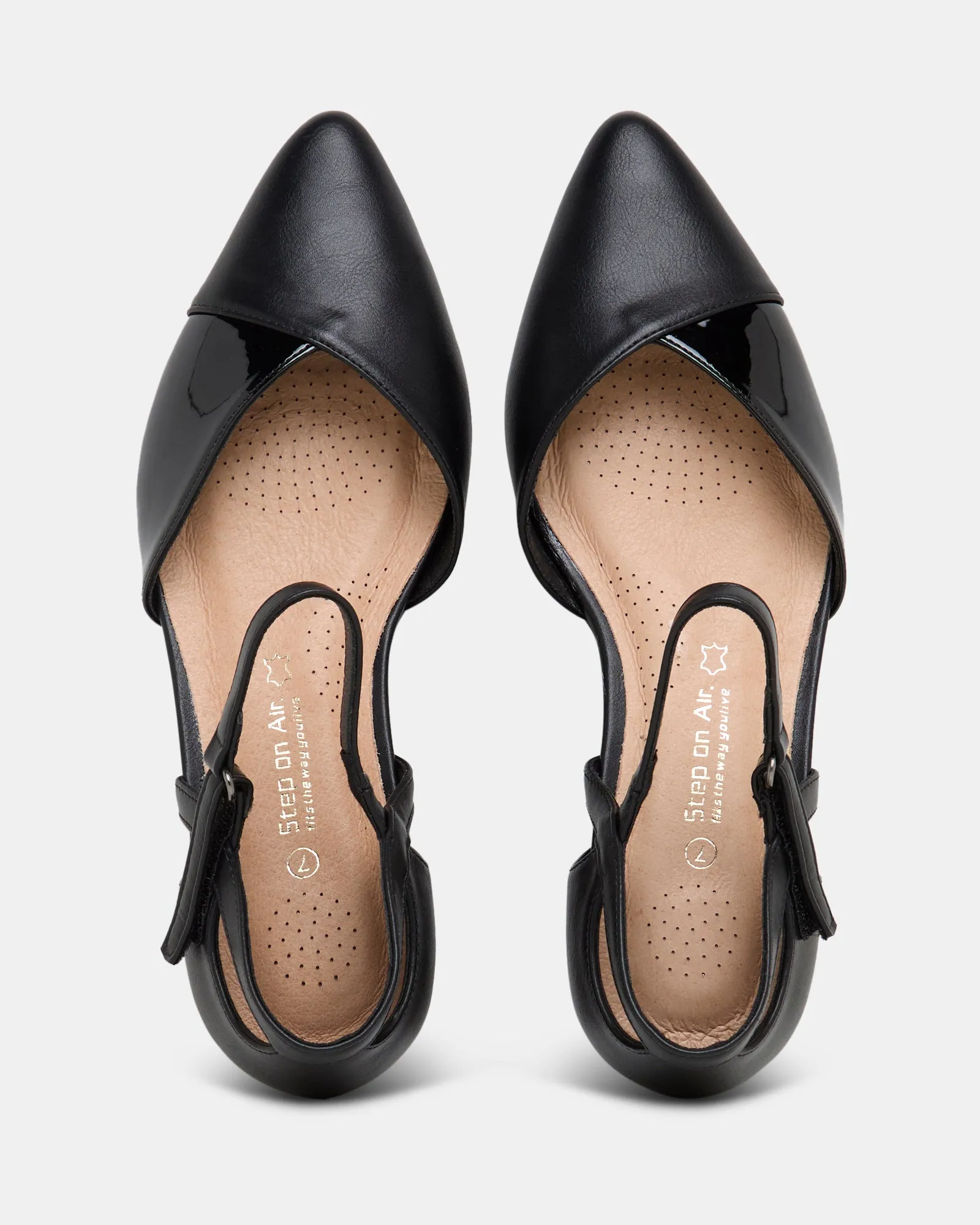 Abbey Black/Noir Verni