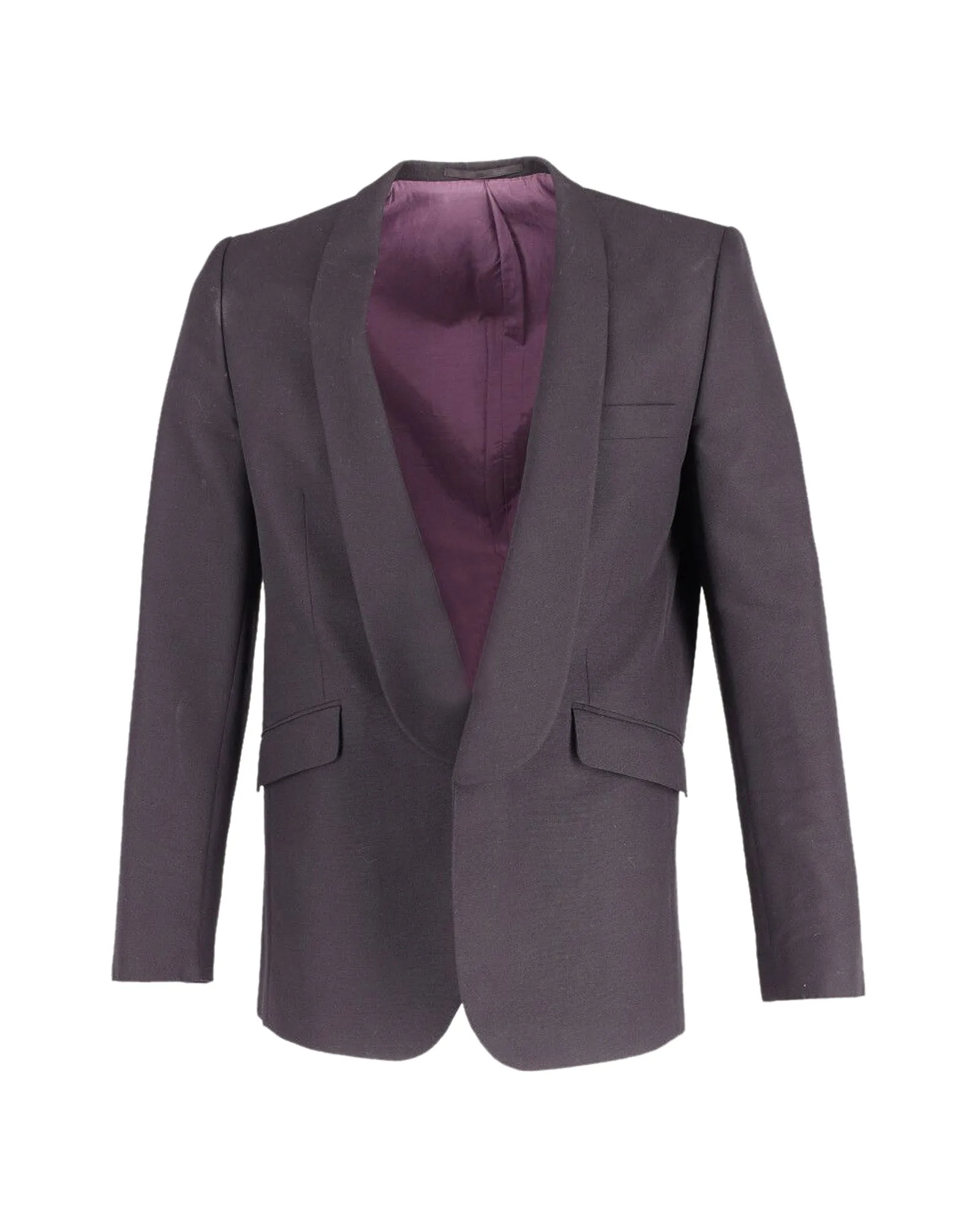 Veste de smoking ouverte Acne Studio en laine noire