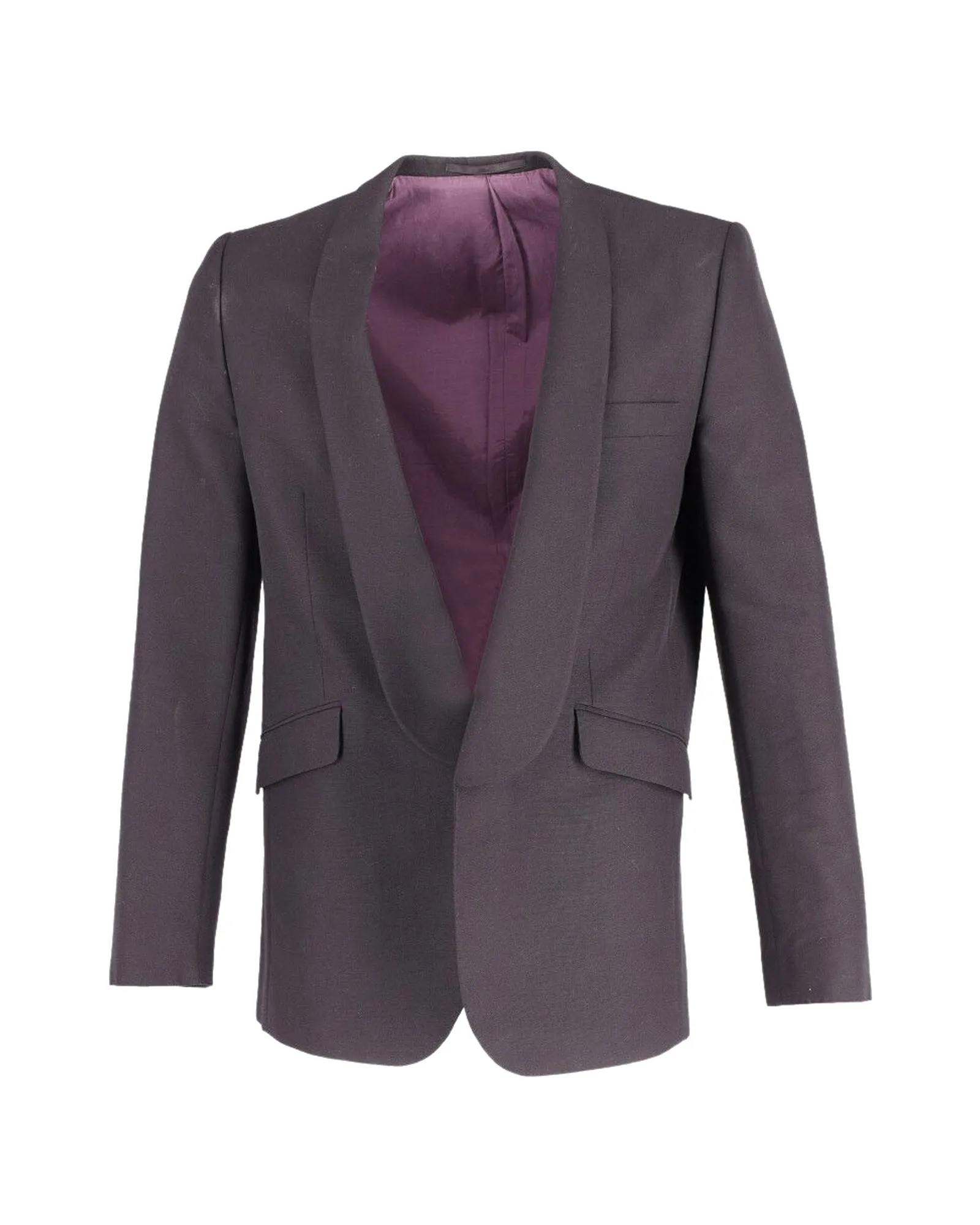 Veste de smoking ouverte Acne Studio en laine noire