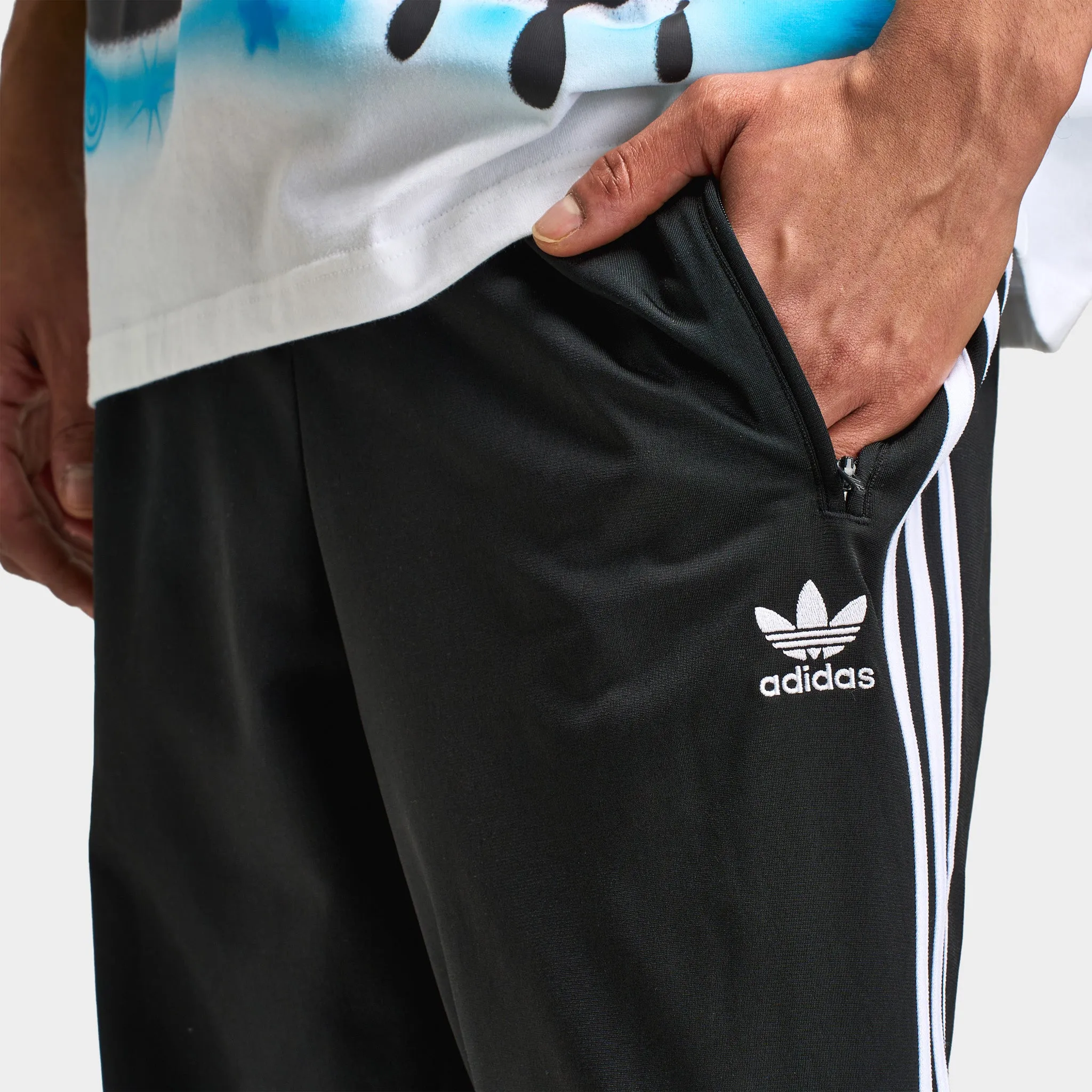 Adidas Pantalon de survêtement Firebird Noir / Blanc