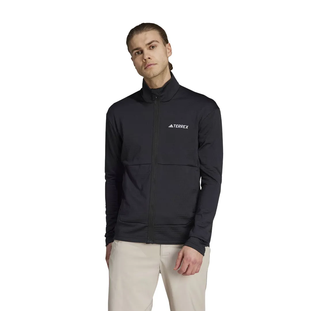 adidas - Veste polaire à zip complet pour hommes Terrex Multi (HS9534)