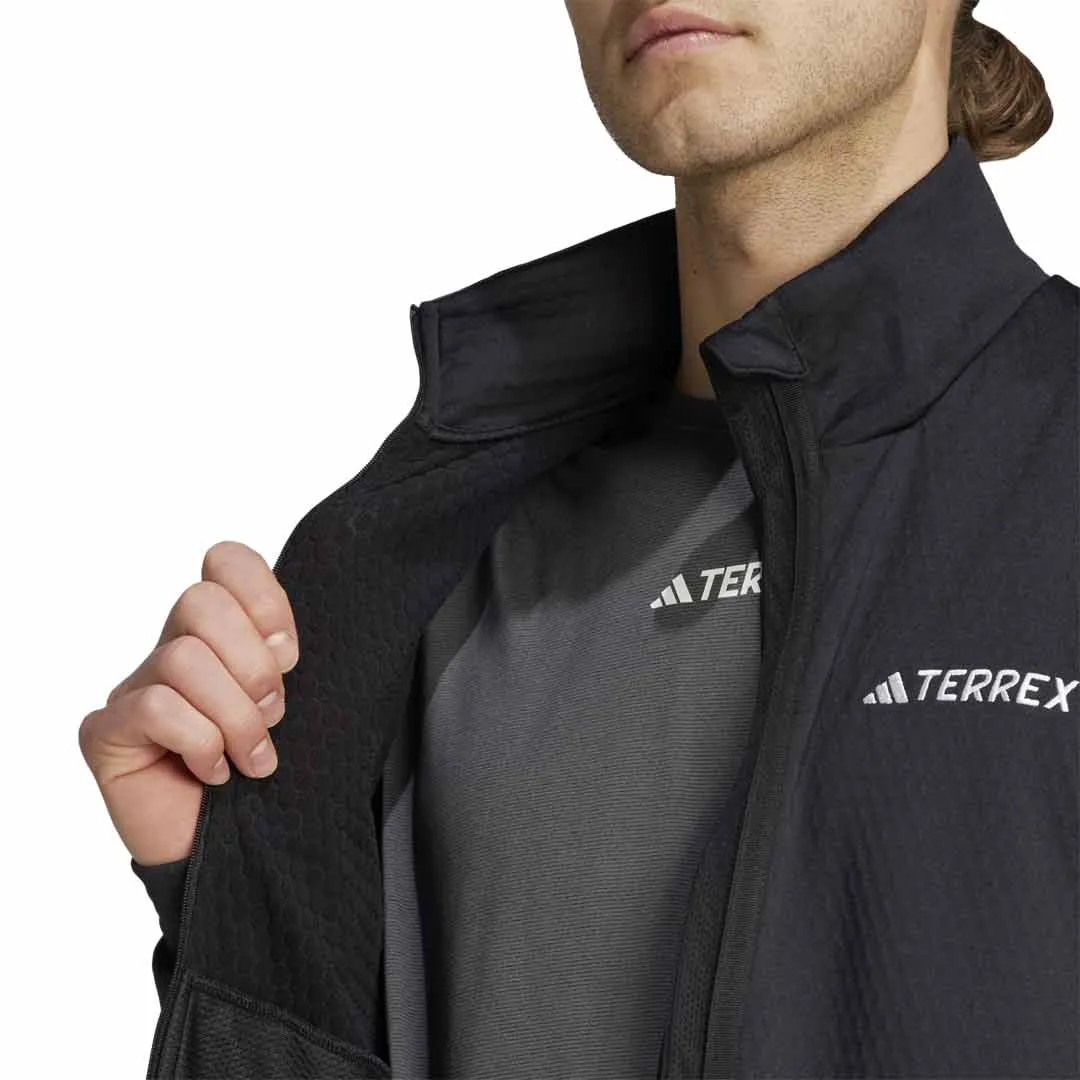 adidas - Veste polaire à zip complet pour hommes Terrex Multi (HS9534)