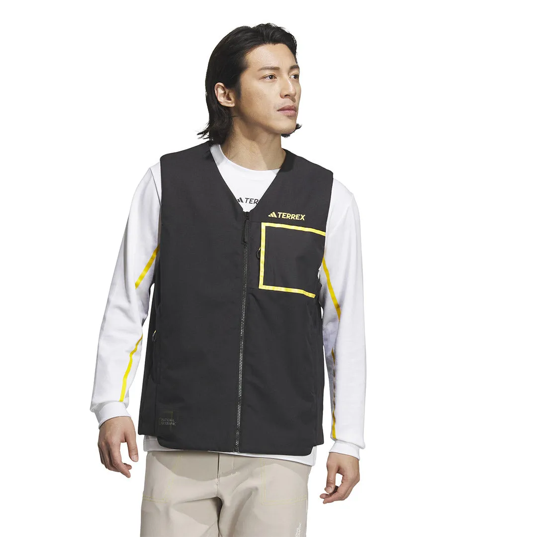 adidas - Veste matelassée pour homme Terrex x National Geographic doublée en polaire (IL8992)