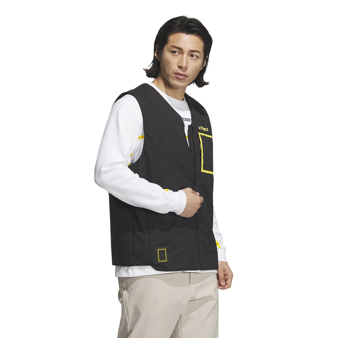 adidas - Veste matelassée pour homme Terrex x National Geographic doublée en polaire (IL8992)