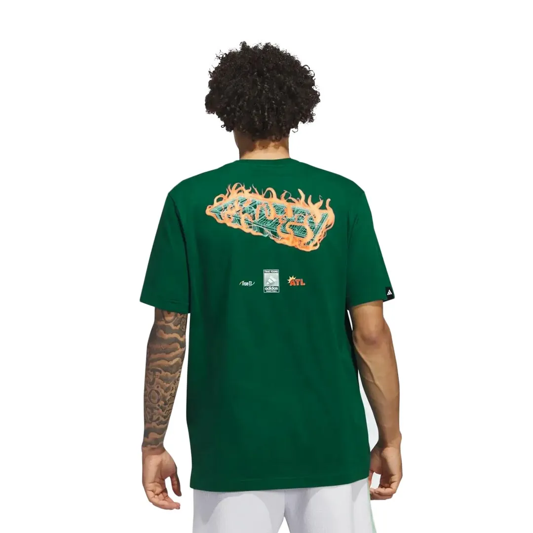 adidas - T-shirt graphique Fire pour homme Trae Young (II7793)