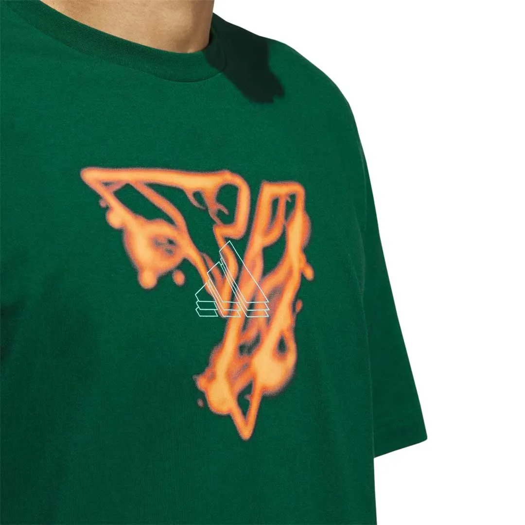 adidas - T-shirt graphique Fire pour homme Trae Young (II7793)