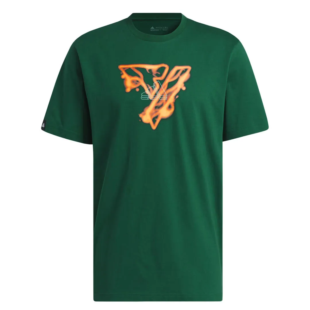 adidas - T-shirt graphique Fire pour homme Trae Young (II7793)
