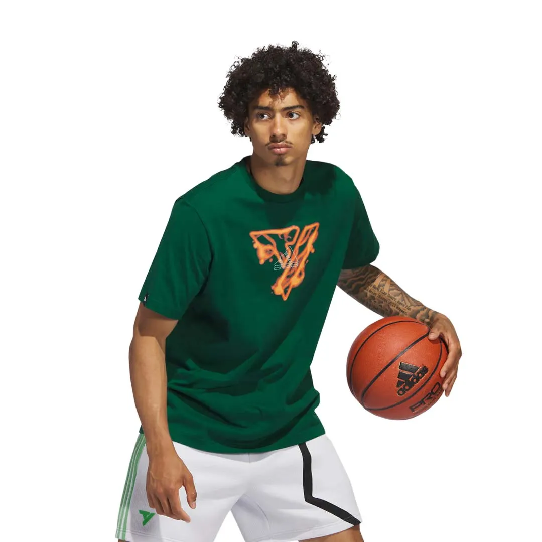 adidas - T-shirt graphique Fire pour homme Trae Young (II7793)