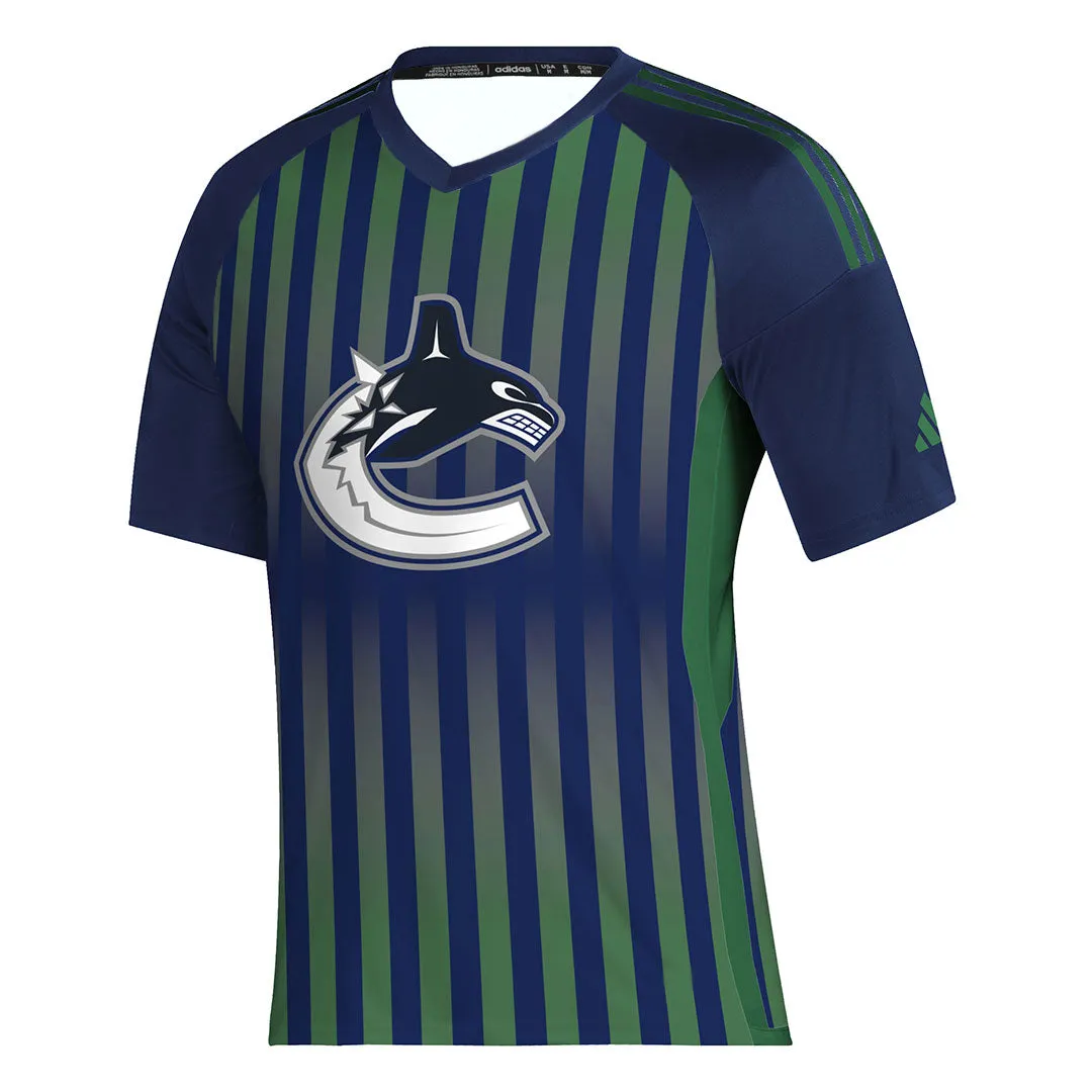 adidas - T-shirt de football pour hommes Vancouver Canucks (IP8098)