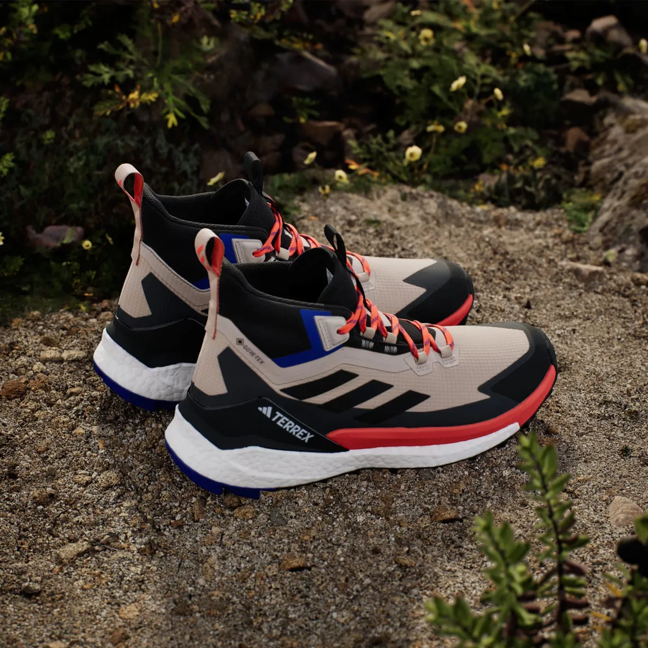 Adidas Terrex Free Hiker 2 Beige Merveille / Noir de base / Orange Semi Impact