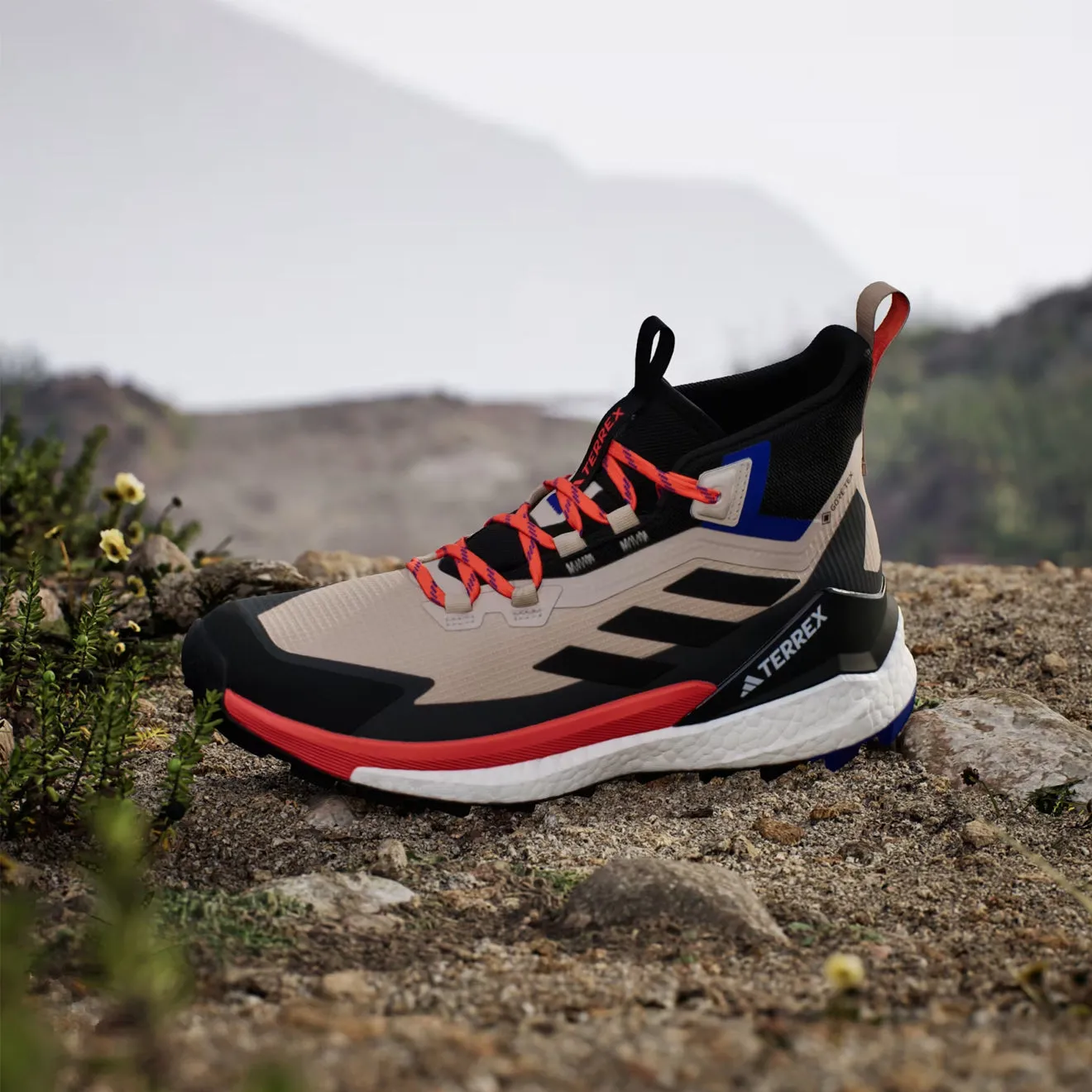 Adidas Terrex Free Hiker 2 Beige Merveille / Noir de base / Orange Semi Impact
