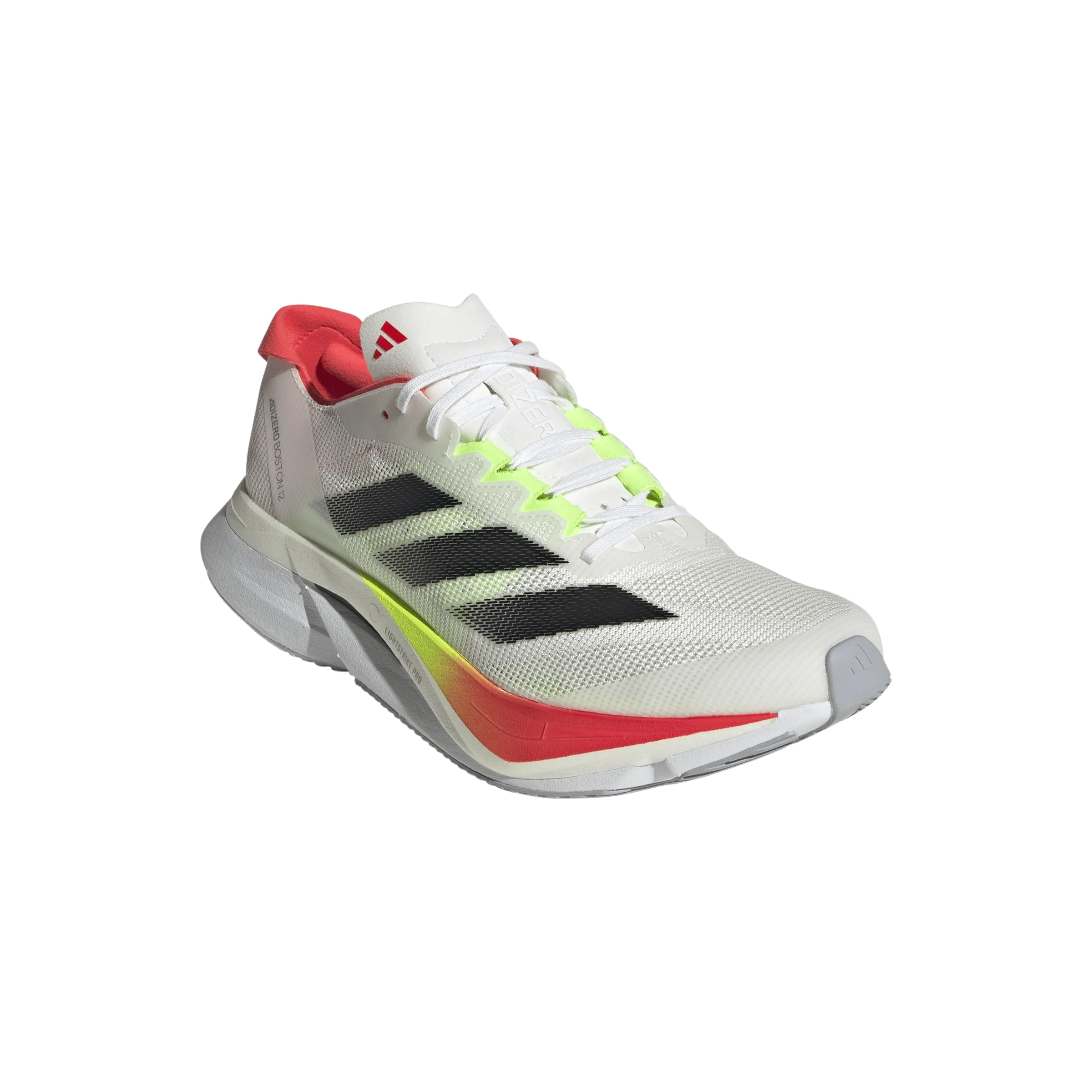 Chaussures de course Adidas Women's Boston 12 en FTWR Blanc/Noir de base/Rouge Lucide SS25 Chaussures_Puma
