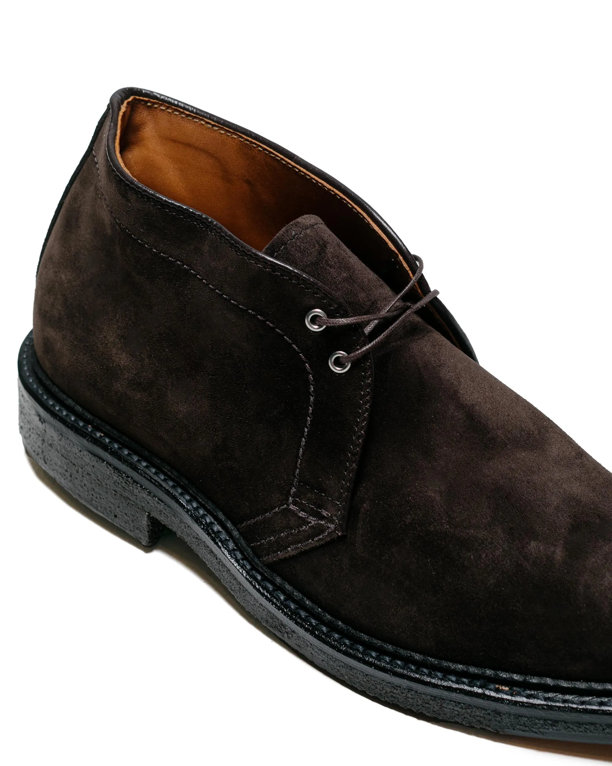 Alden Chukka en Suédine Chocolat Noir avec Semelle Crêpe G1701