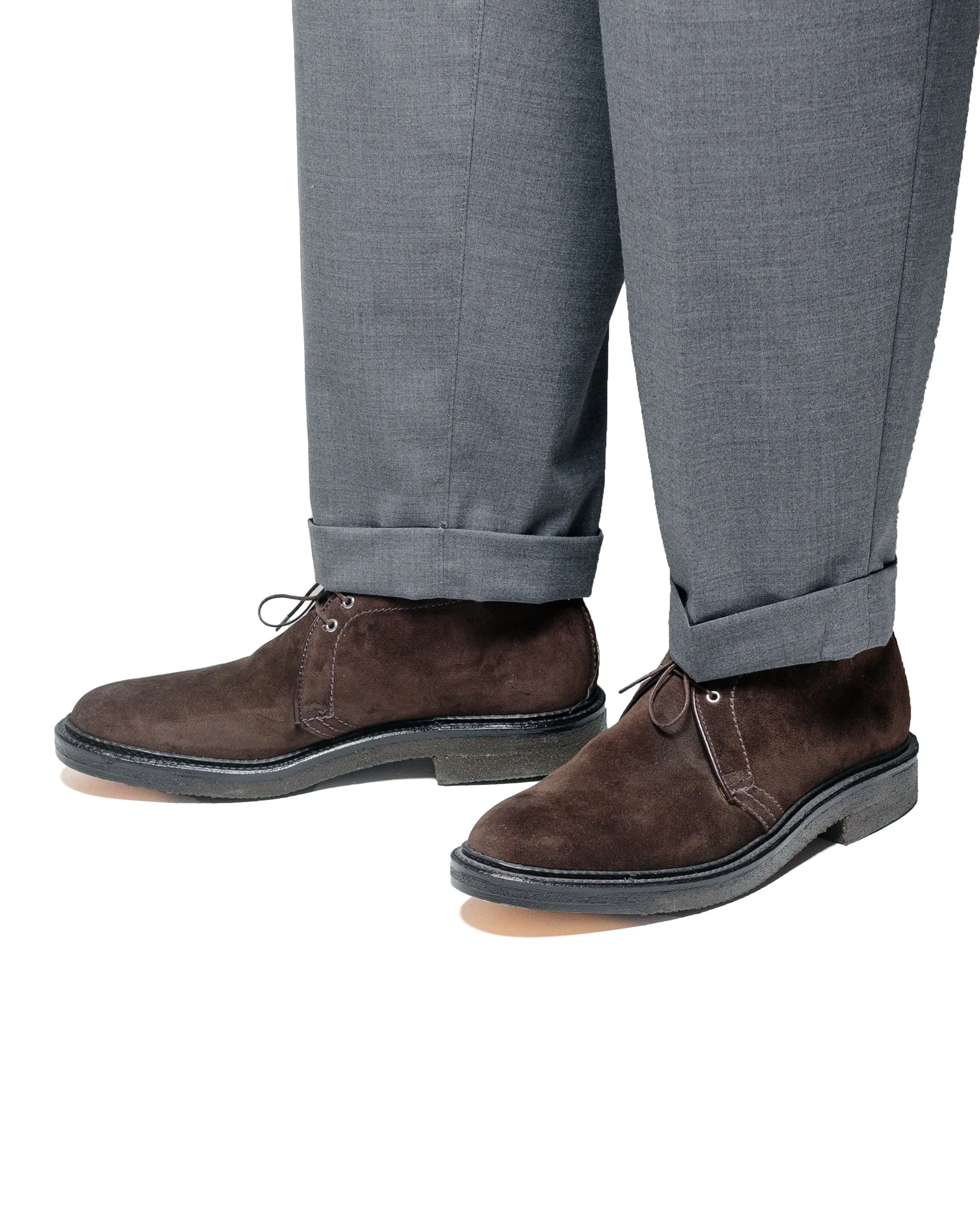 Alden Chukka en Suédine Chocolat Noir avec Semelle Crêpe G1701