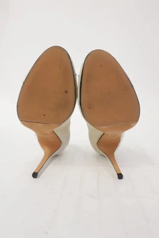 Alexa Wagner Pumps Princess Ric Suède Brodé de Fleurs Taille 38 Talon Haut