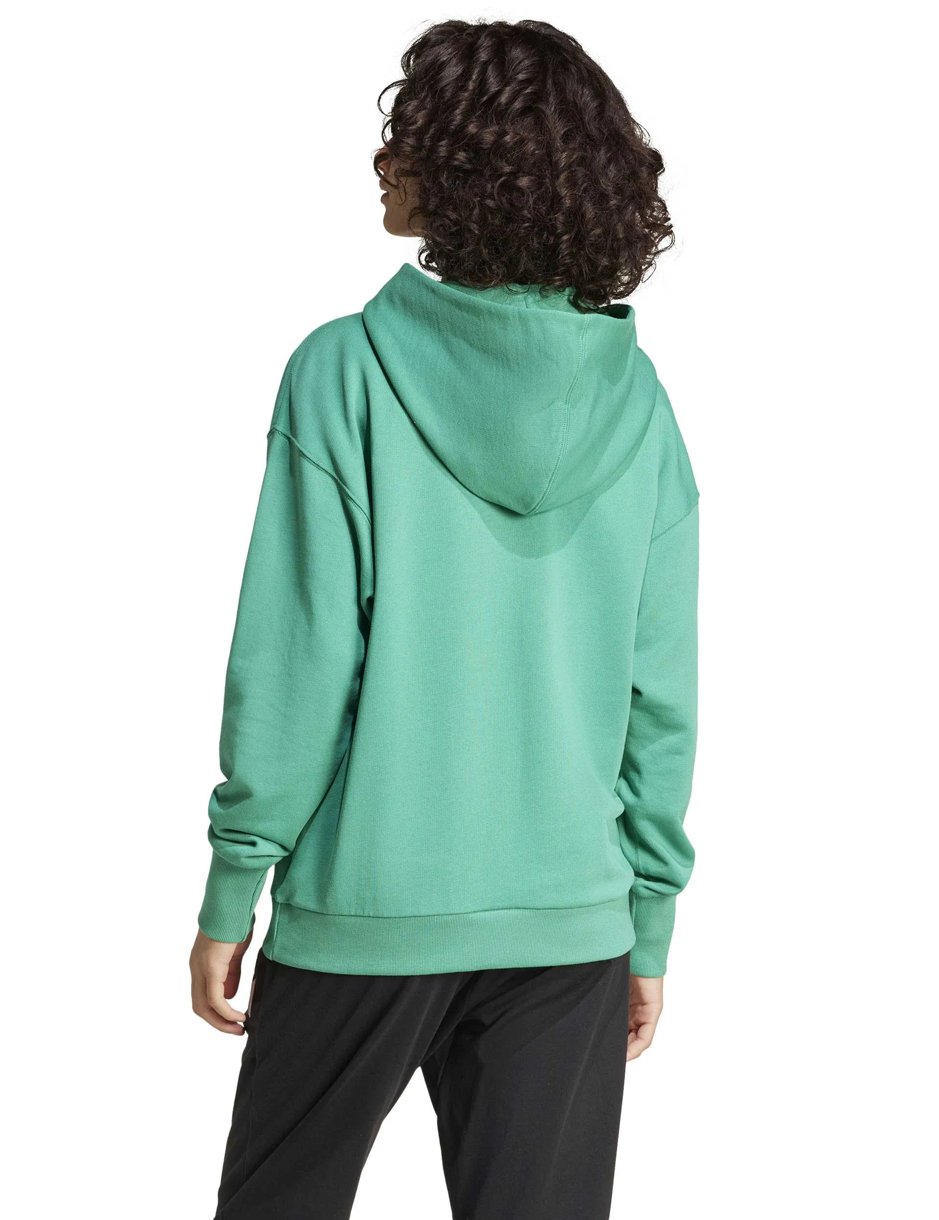Pull à capuche ample en French Terry ALL SZN - Vert Semi Court