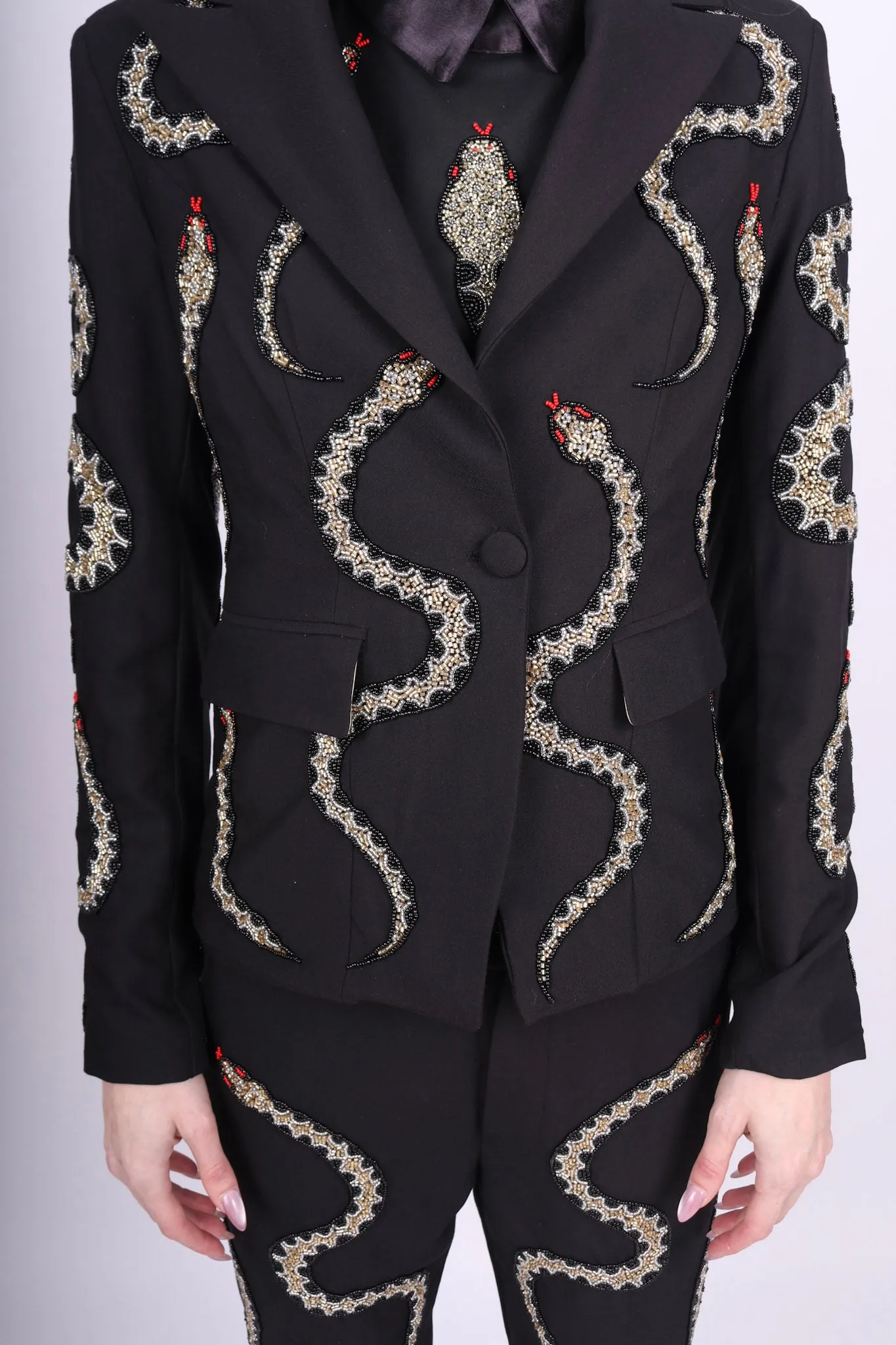 Costume Spectaculaire en Ferraille de Serpent