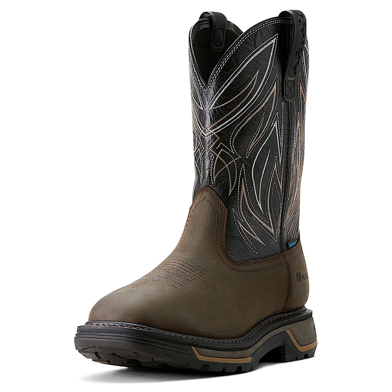 Ariat Bottes de travail H20 Big Rig Boa pour hommes - Café fer/Noir Ariat Chaussures