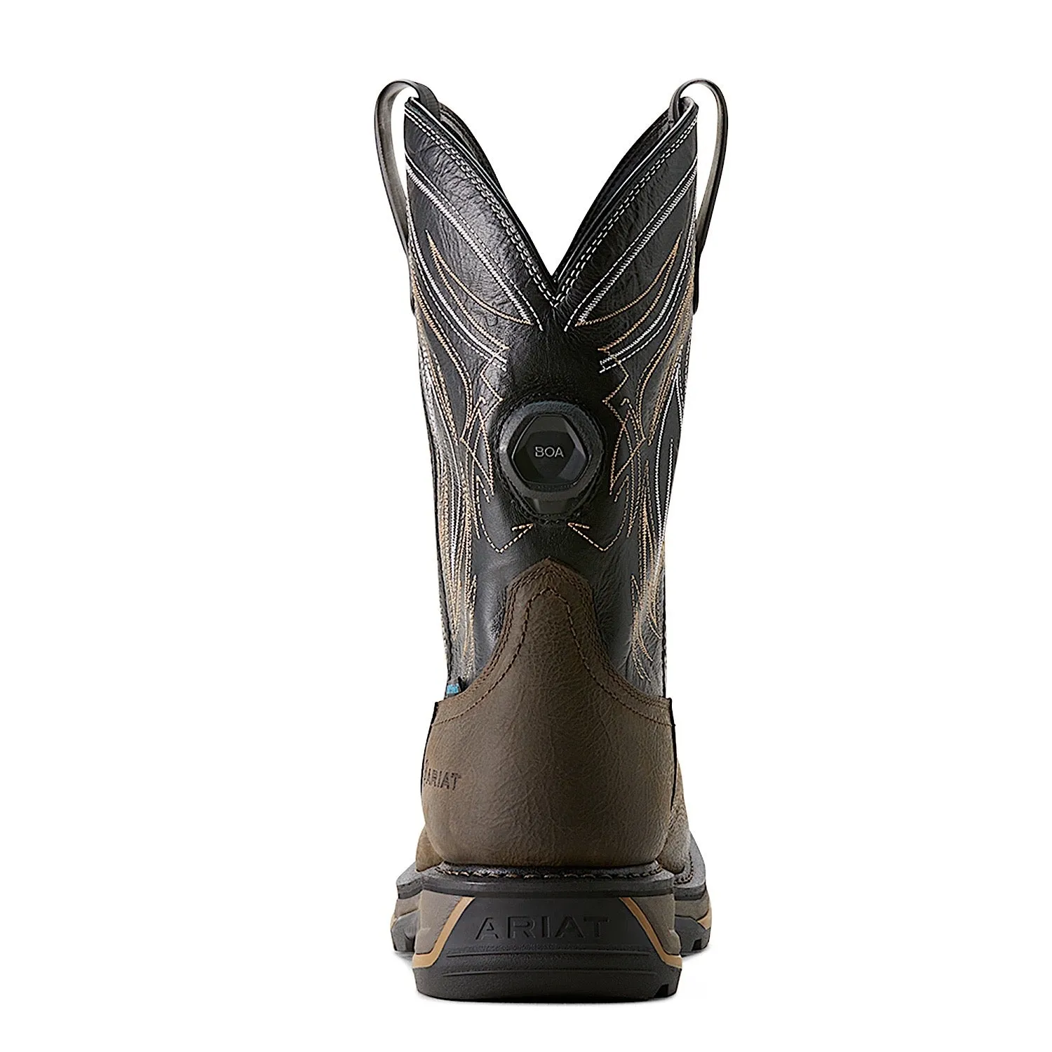 Ariat Bottes de travail H20 Big Rig Boa pour hommes - Café fer/Noir Ariat Chaussures