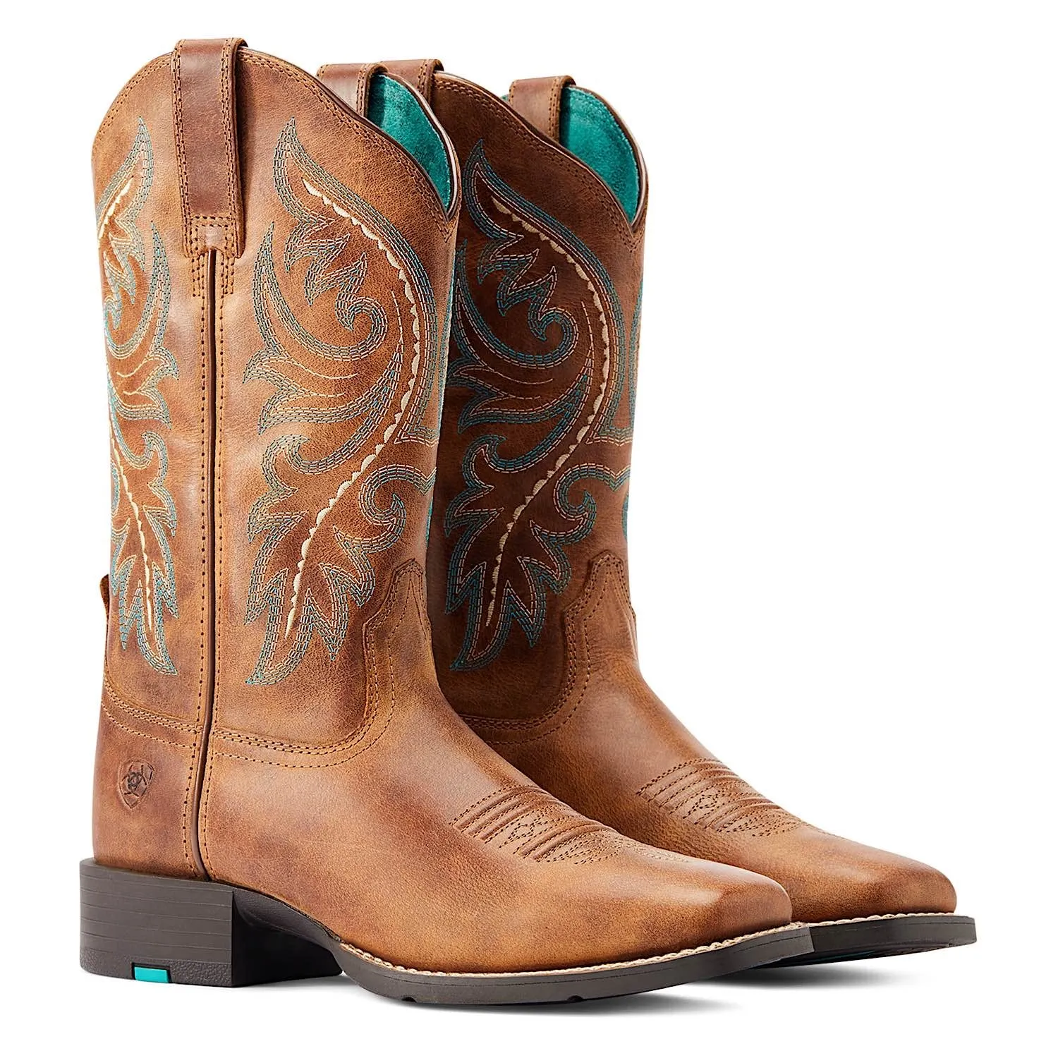 Bottes western Ariat pour femmes Round Up à fermeture arrière en zip couleur sable du désert