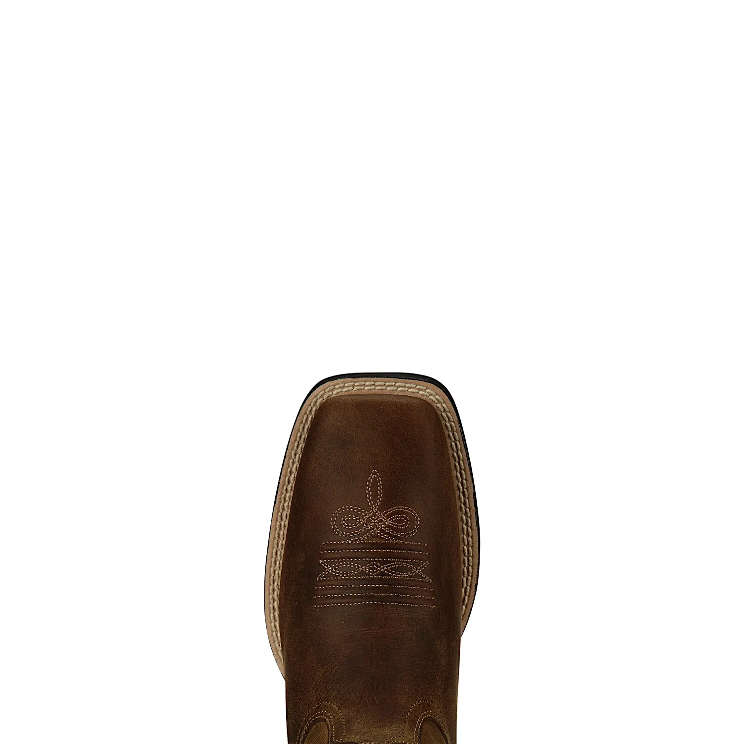 Ariat Bottes Femme Round Up à Bout Carré Large Marron Poudre