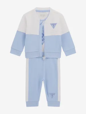 Ensemble de survêtement 3 pièces pour bébé garçon en bleu