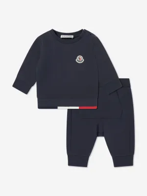 Survêtement avec logo pour bébé garçon en bleu marine