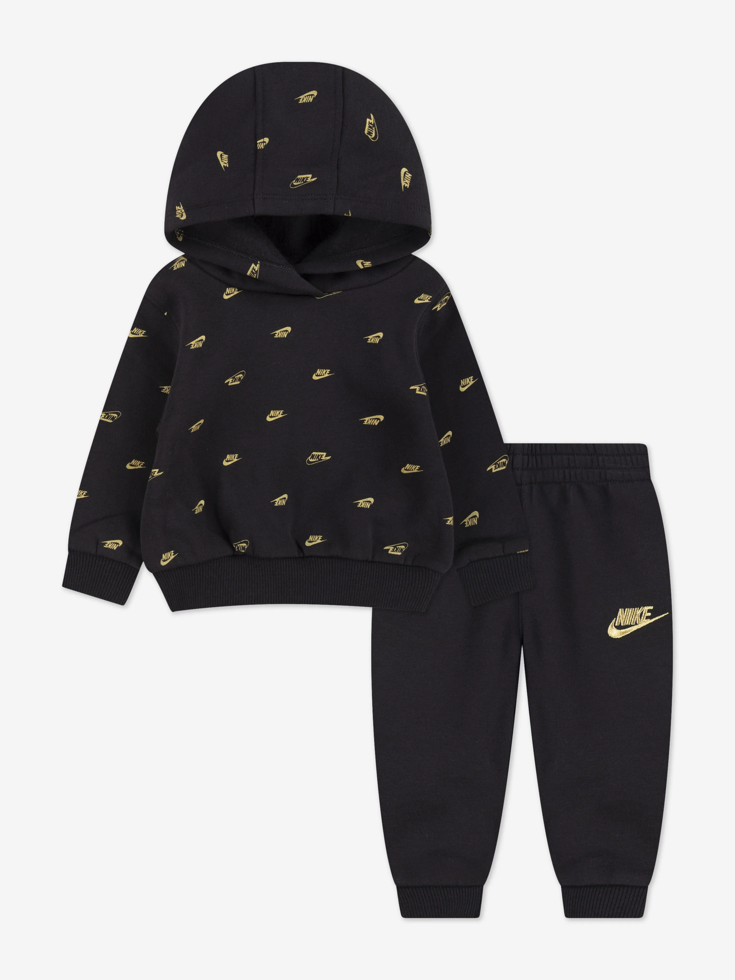 Combinaison en polaire AOP NSW pour bébé en noir