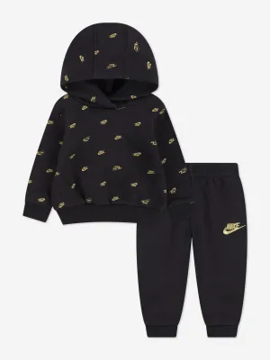 Combinaison en polaire AOP NSW pour bébé en noir