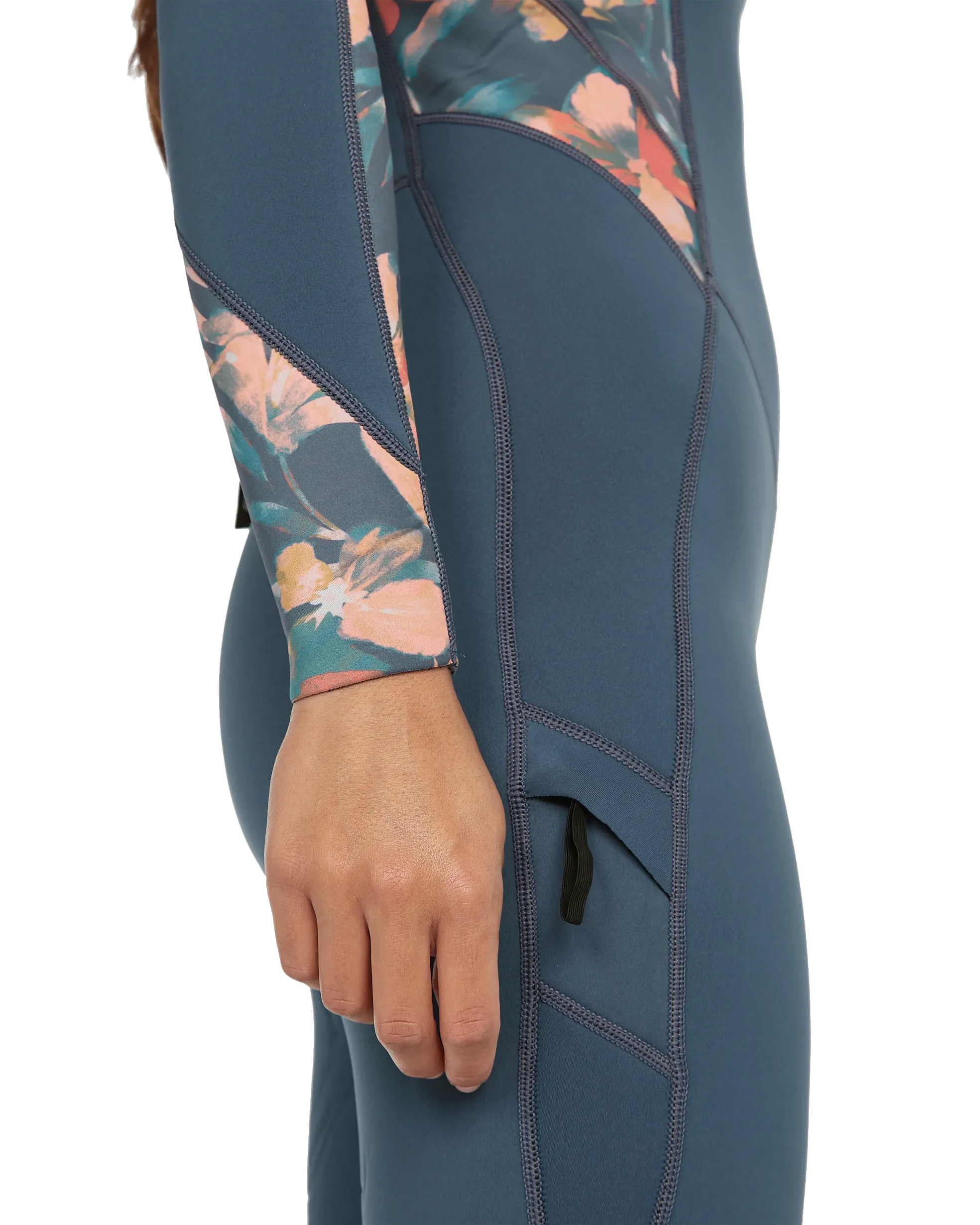 Combinaison Bahia 3/2mm avec fermeture éclair dans le dos en Bleu Copenhague, Painted Tropics & Bleu Copenhague
