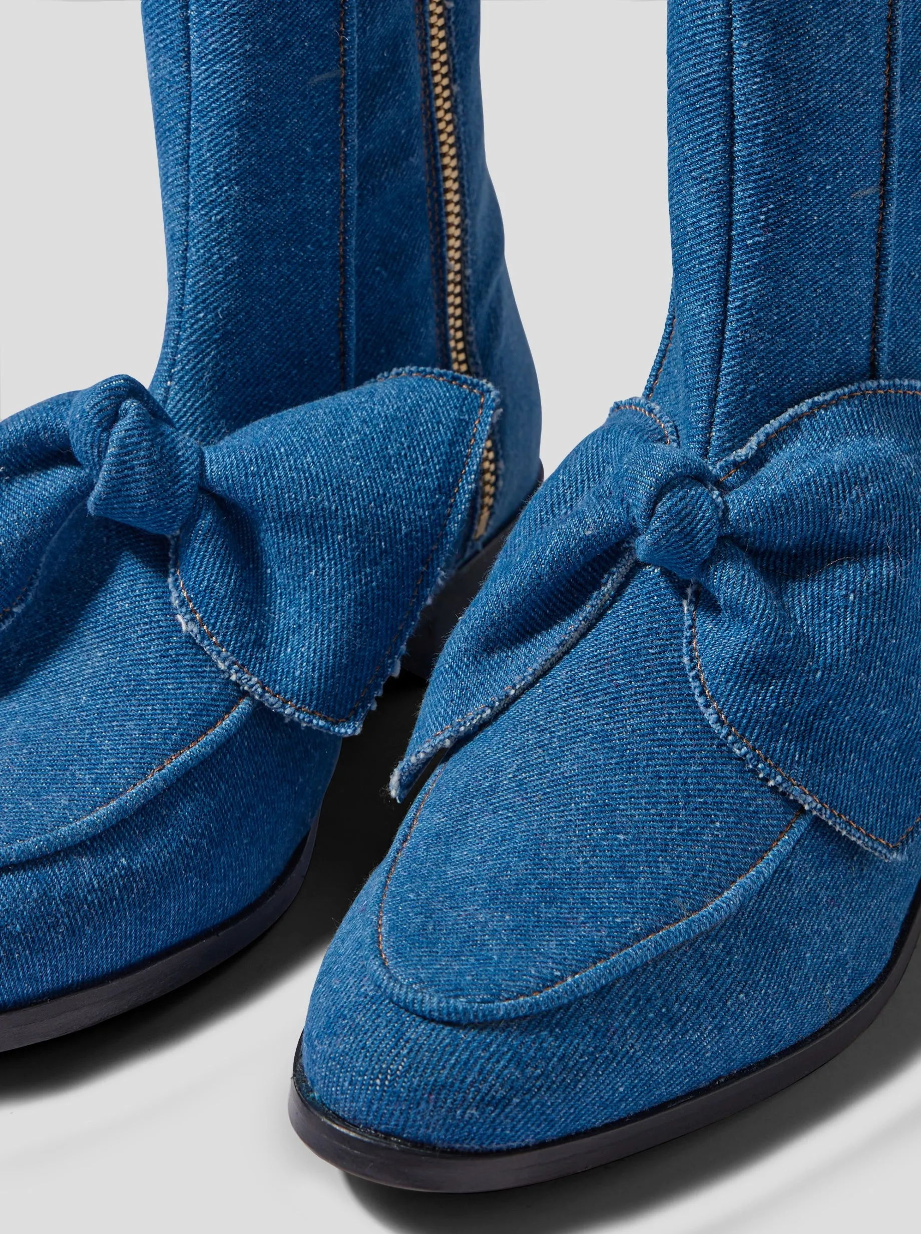 Bottes BB en jean bleu
