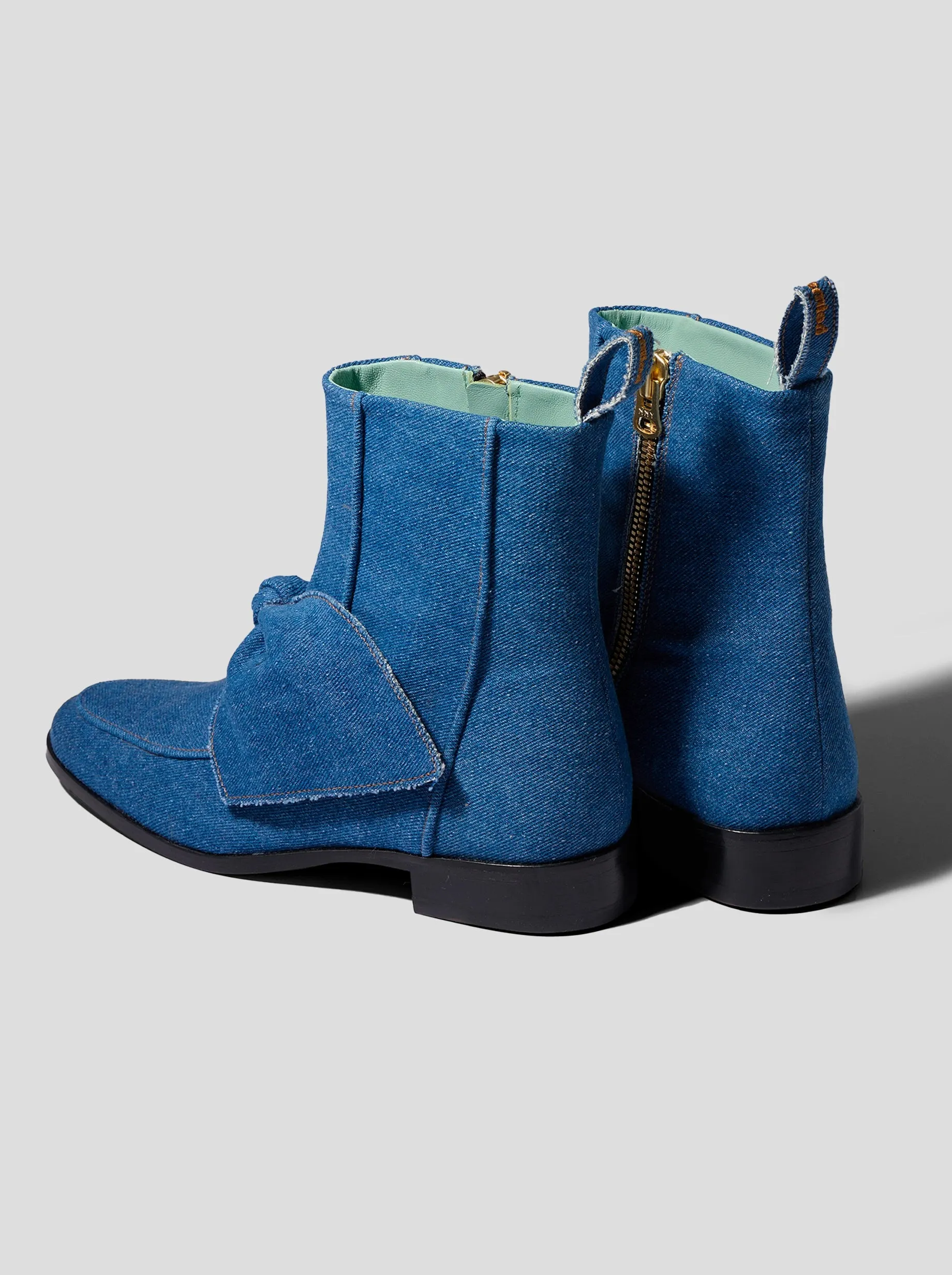 Bottes BB en jean bleu