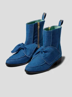 Bottes BB en jean bleu