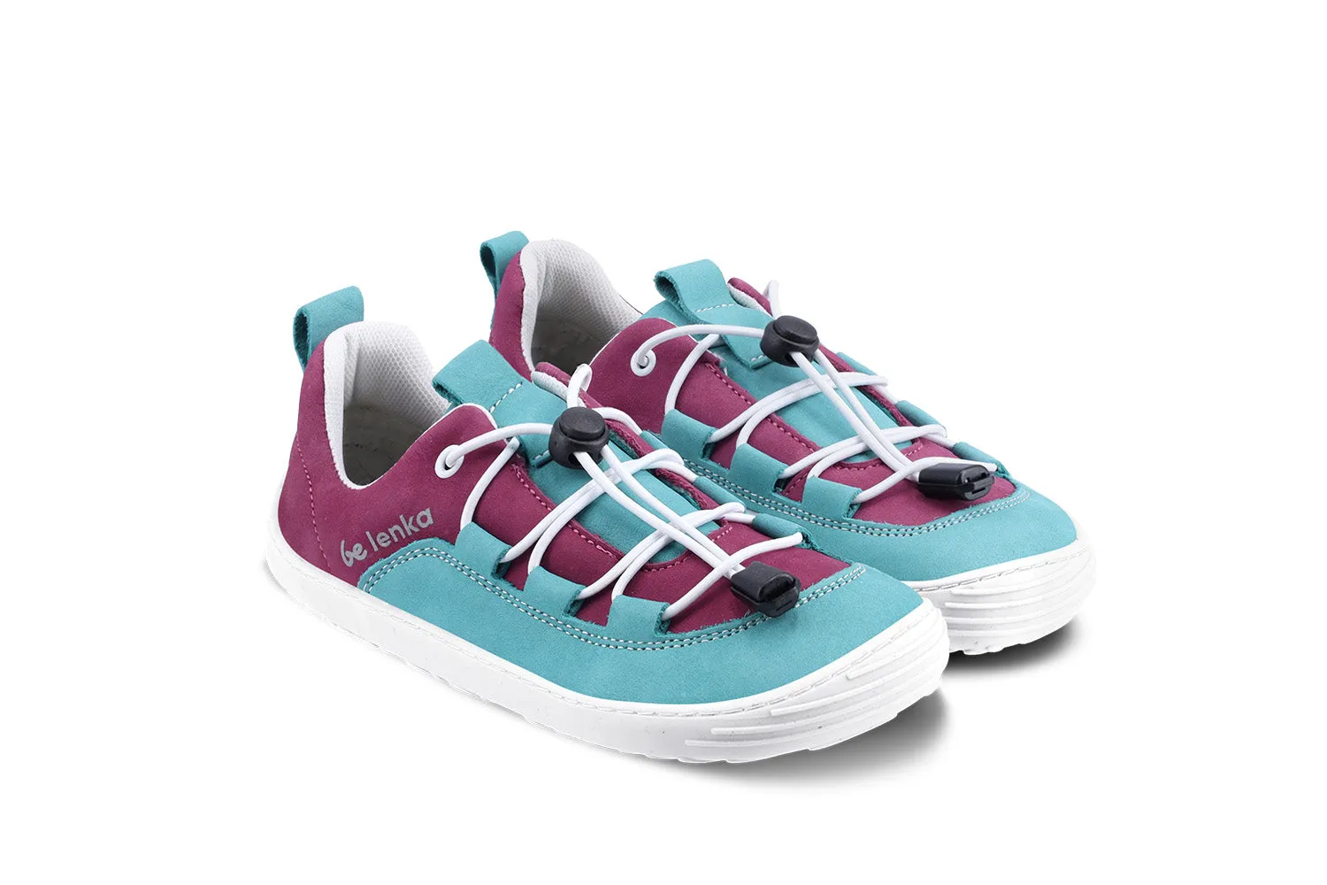Chaussures barefoot Be Lenka Kids - Xplorer - Bleu pâle & Prune_Be Lenka_Chaussures
