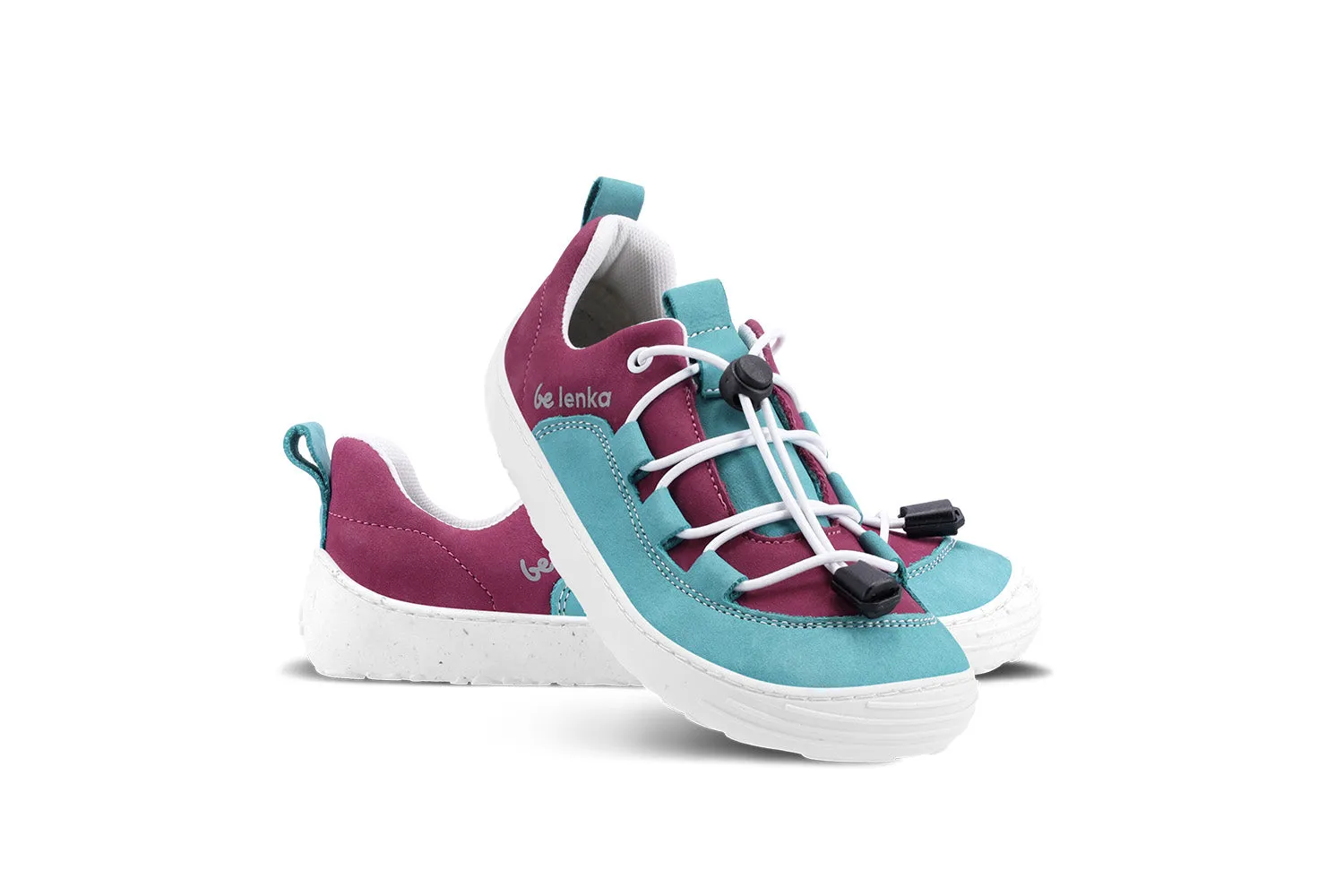 Chaussures barefoot Be Lenka Kids - Xplorer - Bleu pâle & Prune_Be Lenka_Chaussures