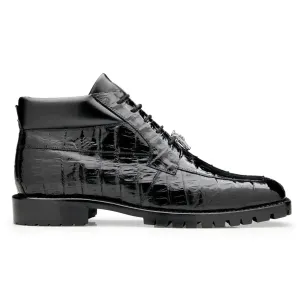 Chaussures Belvedere en Peau Exotique Bottes Belvedere Gallardo en Véritable Caïman Noir