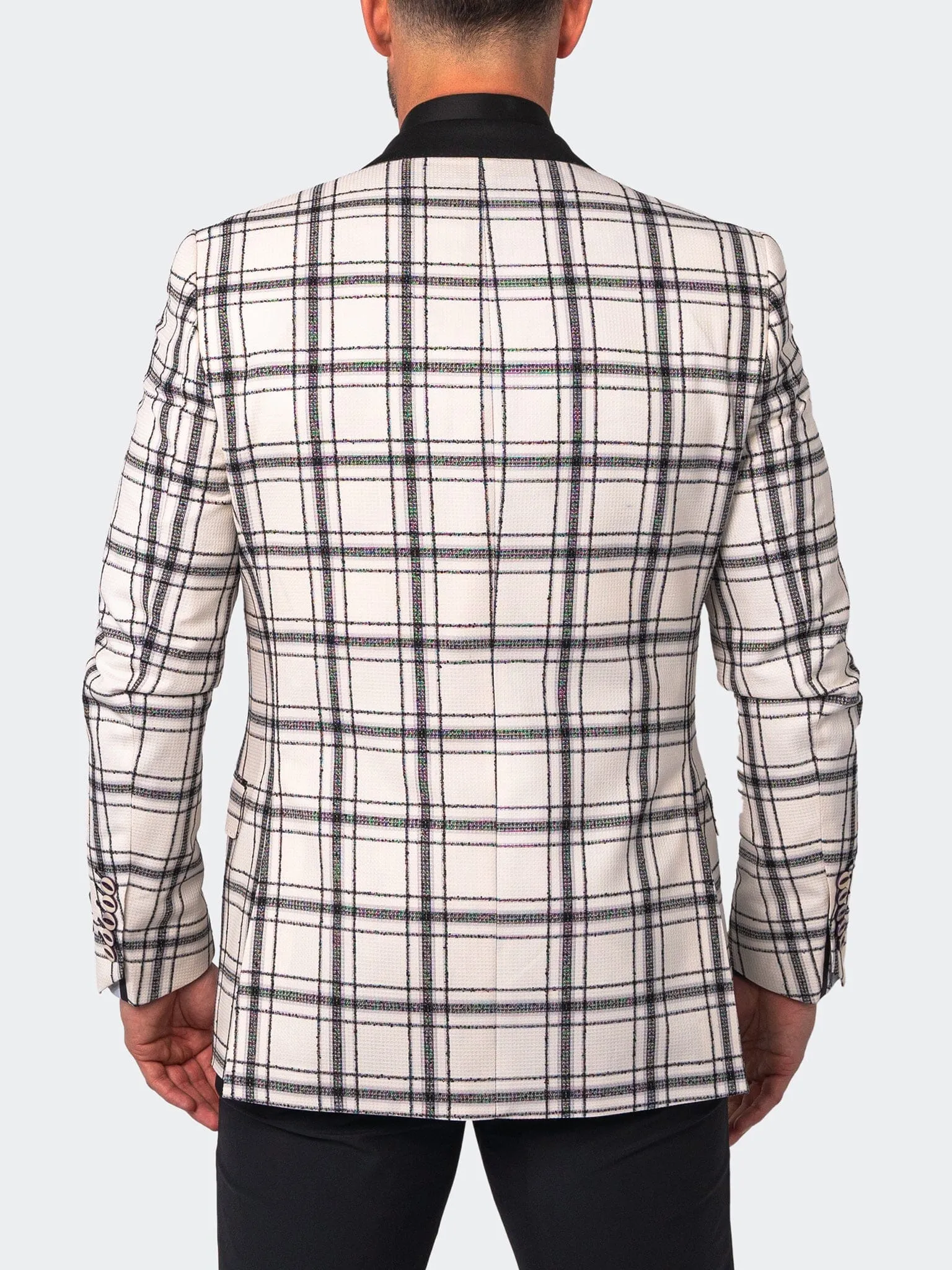 Blazer Socrate Evo PrintempsCheck Blanc
