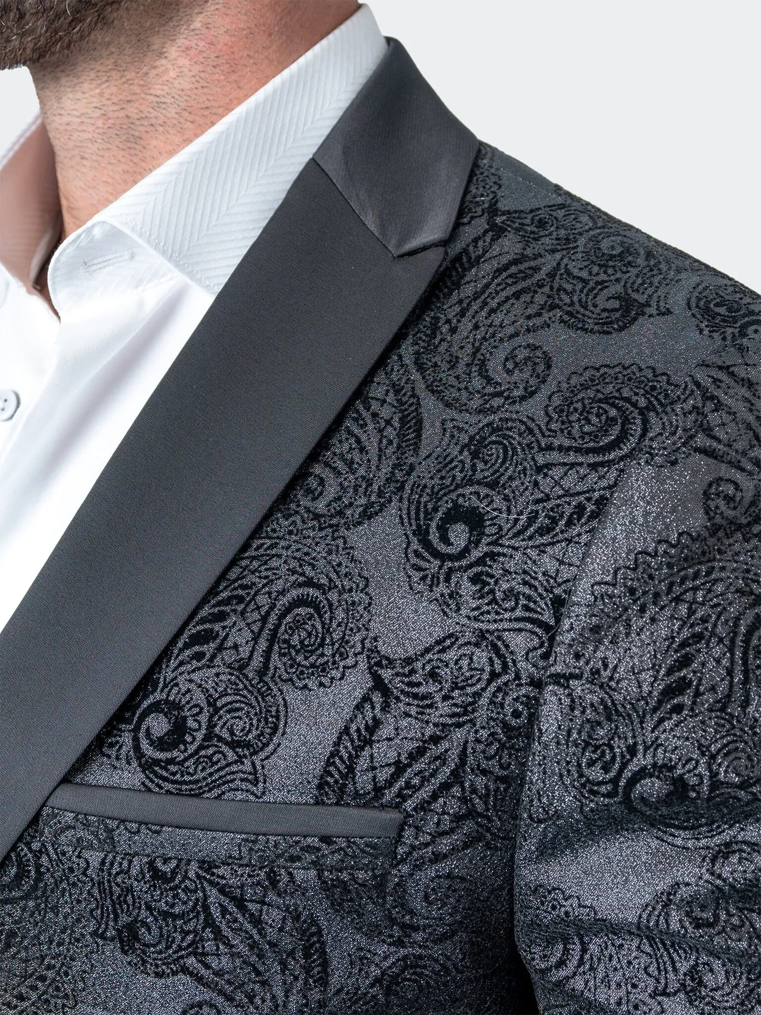 Blazer Tesla PaisleyFlok Noir