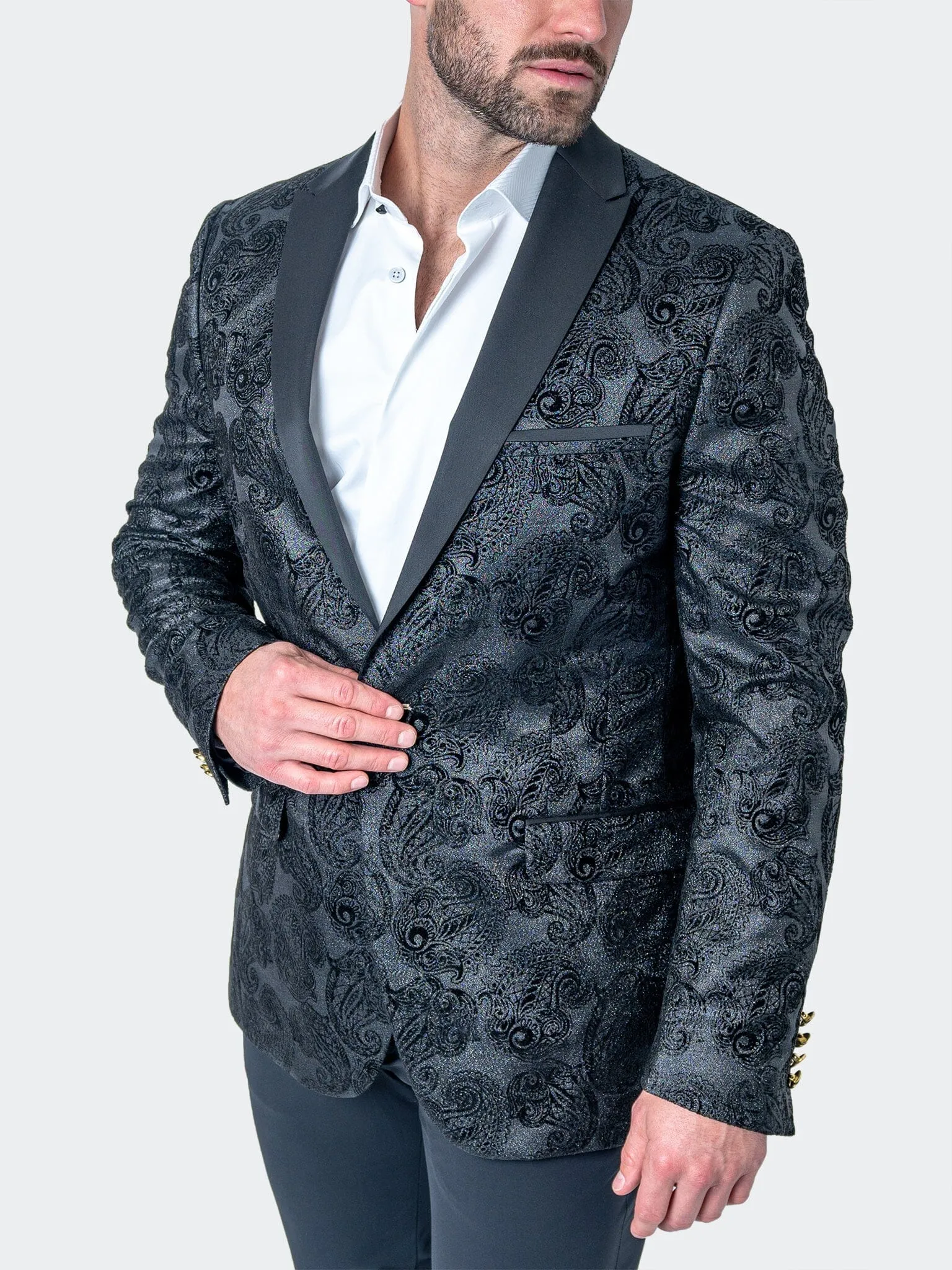 Blazer Tesla PaisleyFlok Noir