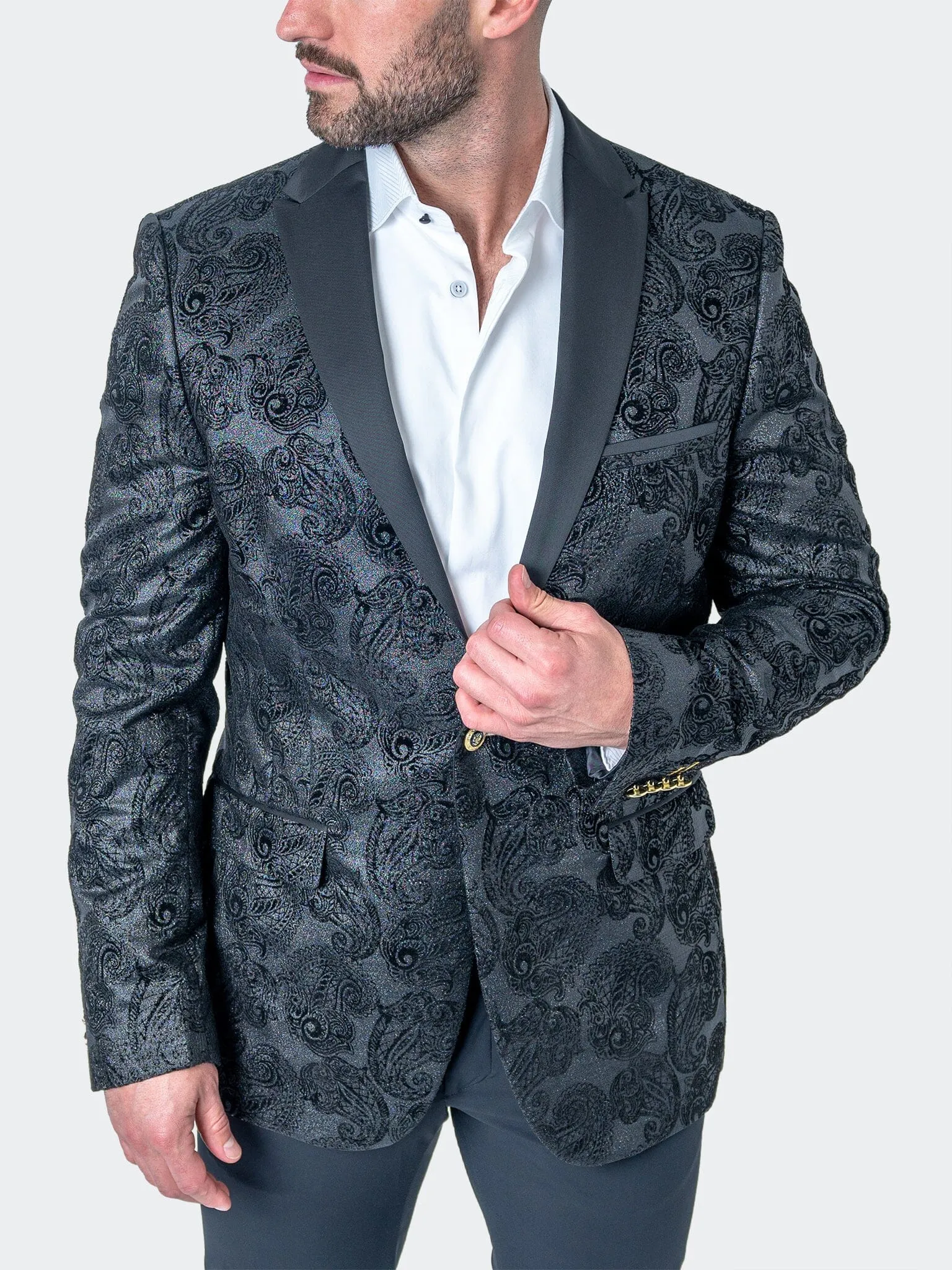 Blazer Tesla PaisleyFlok Noir