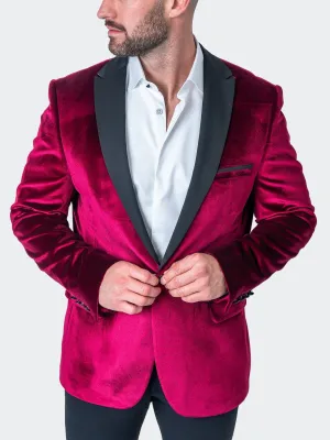Blazer Tesla Velours Rouge