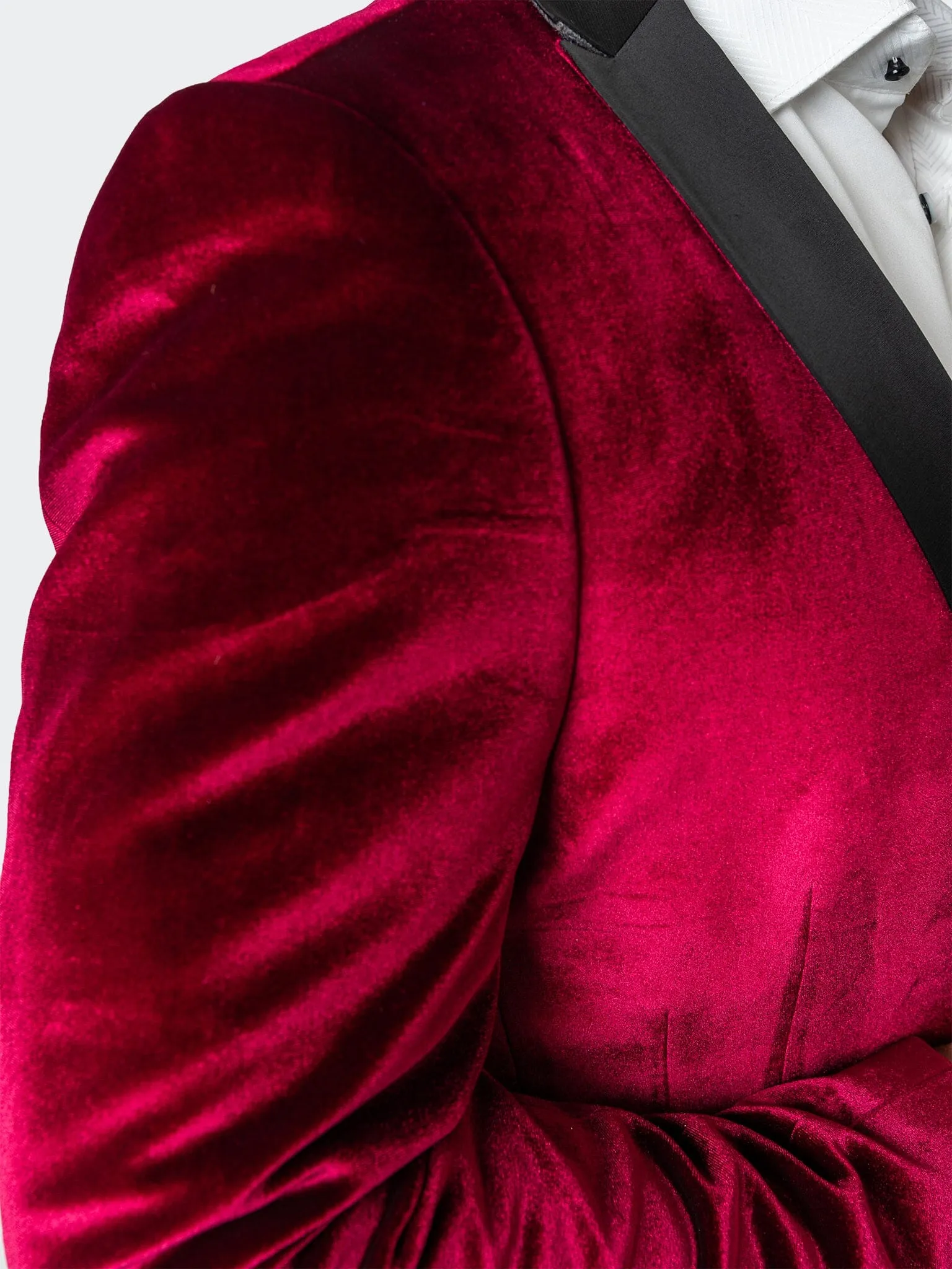 Blazer Tesla Velours Rouge