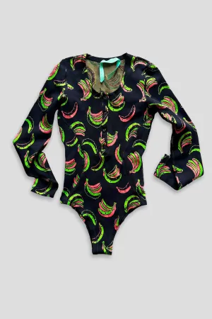 Body Lou en maillot banane
