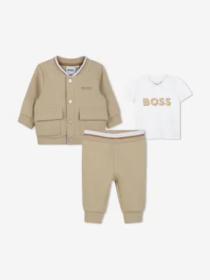 Ensemble de survêtement BOSS Baby Boys en beige