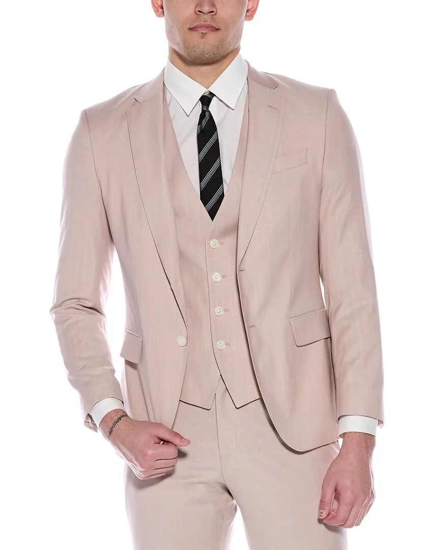 Costume slim BOSS Hugo Boss en laine mélangée - 2 pièces