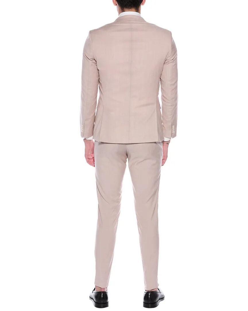 Costume slim BOSS Hugo Boss en laine mélangée - 2 pièces