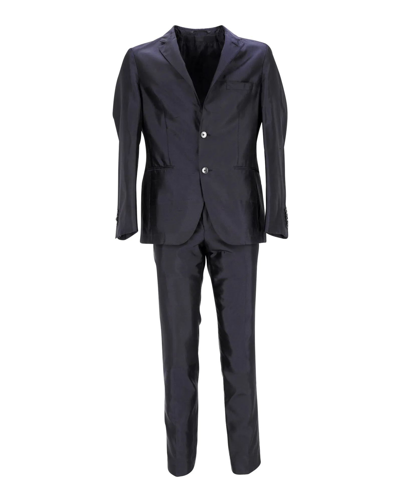 Costume sur mesure Boss Hugo Boss en polyester bleu marine