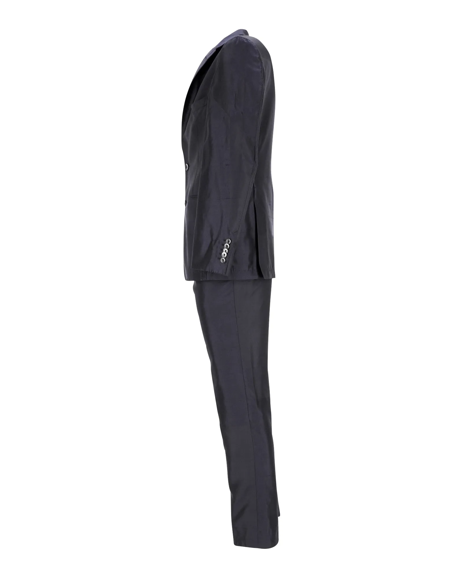 Costume sur mesure Boss Hugo Boss en polyester bleu marine