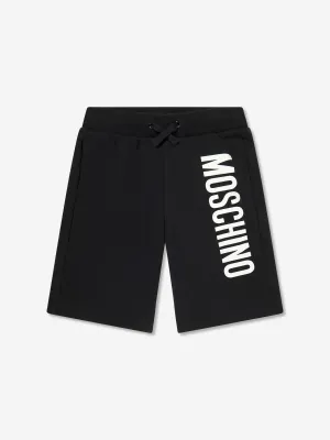 Short pour garçons avec logo imprimé en noir