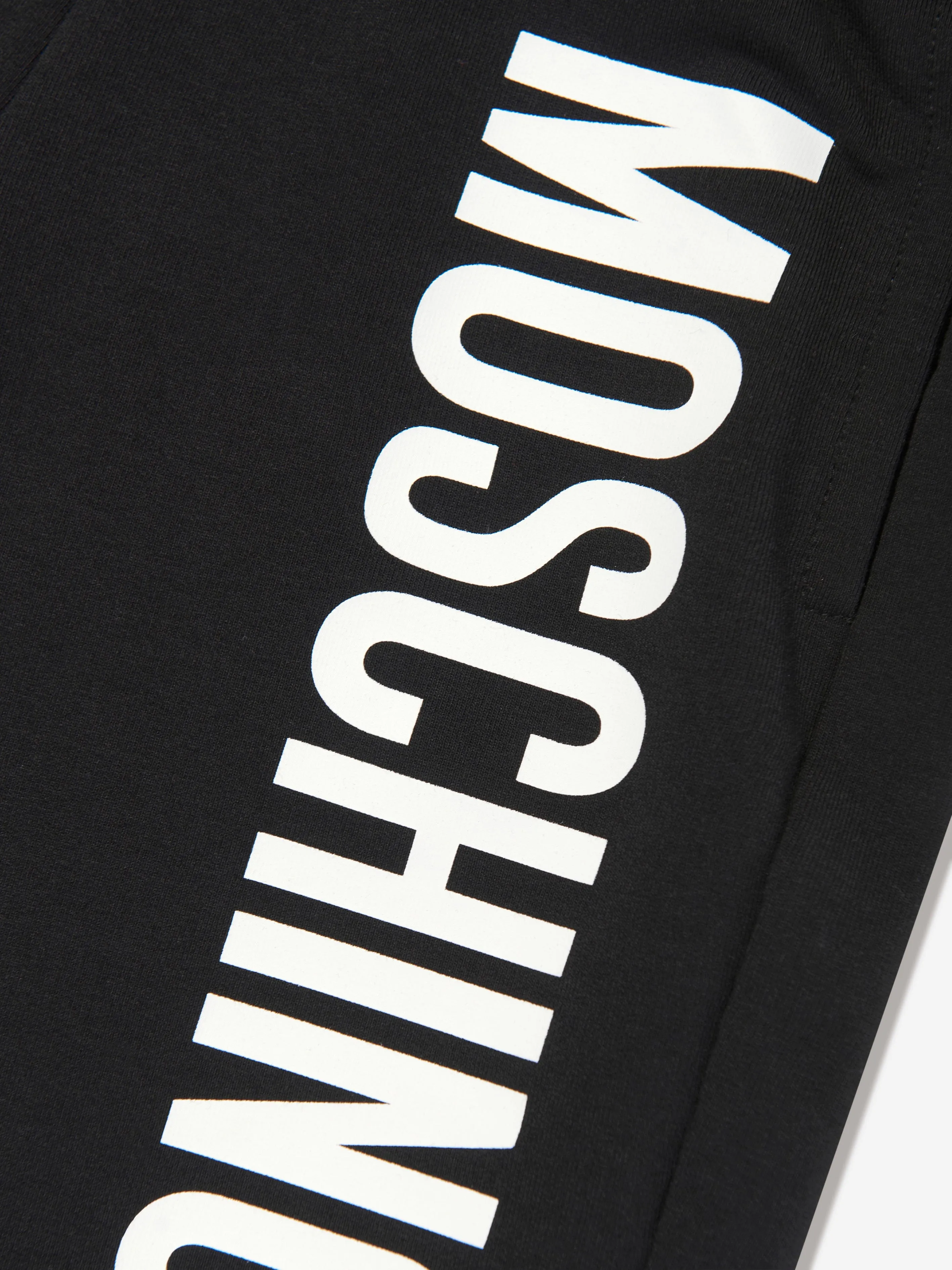 Short pour garçons avec logo imprimé en noir